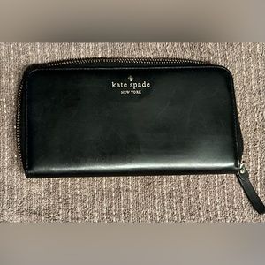 Kate Spade black long wallet